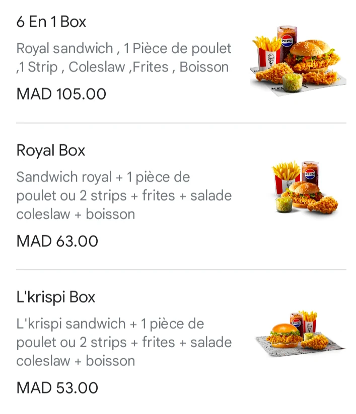 KFC Delivery Marrakech 9 KFC Delivery