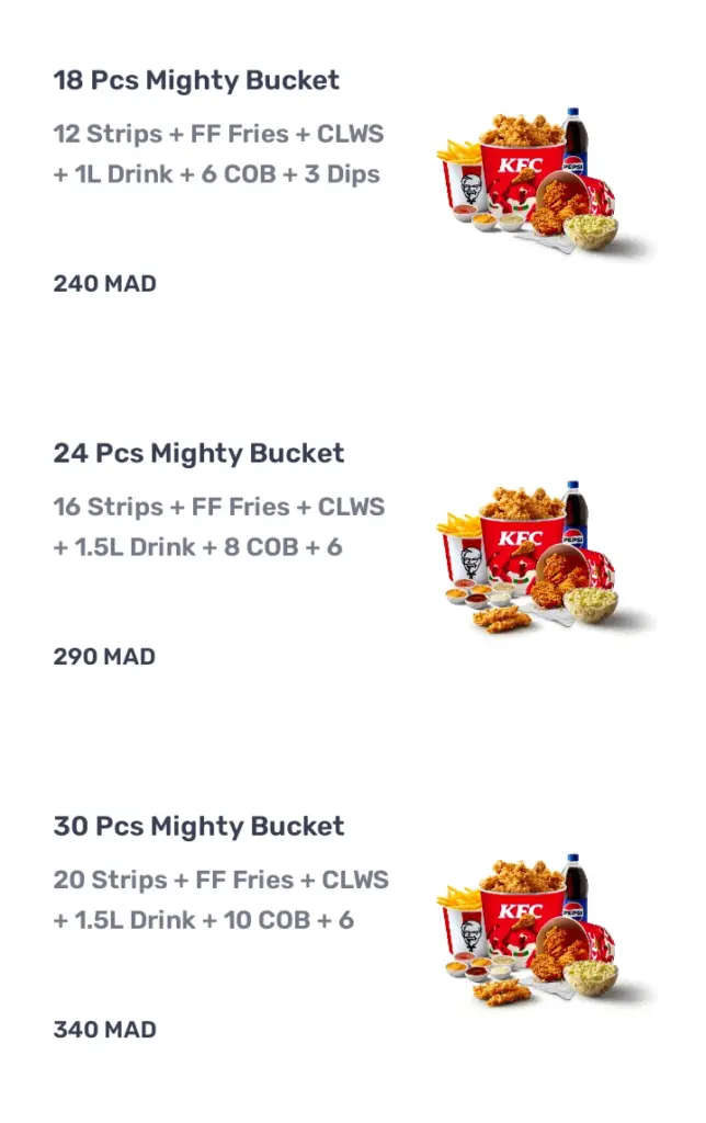 KFC Delivery Marrakech 12 KFC Marrakech Delivery Number