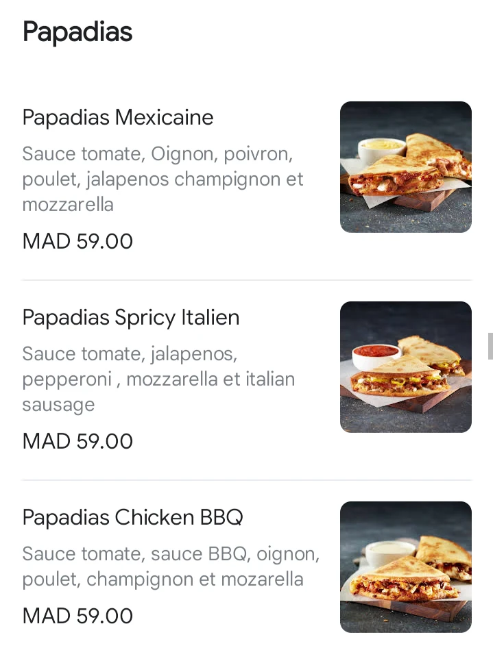 Papa johns marrakech