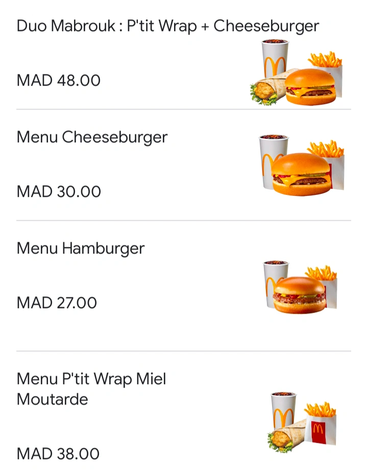 McDonald's Order oline delivery