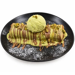 Pistachio Kunafa Crepe